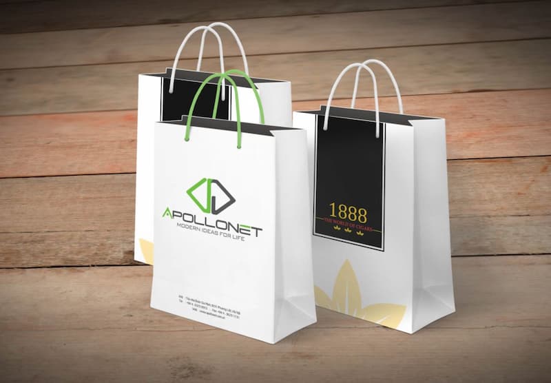 Dùng logo và các họa tiết trang trí cho túi khi in in-tui-giay-ha-noi