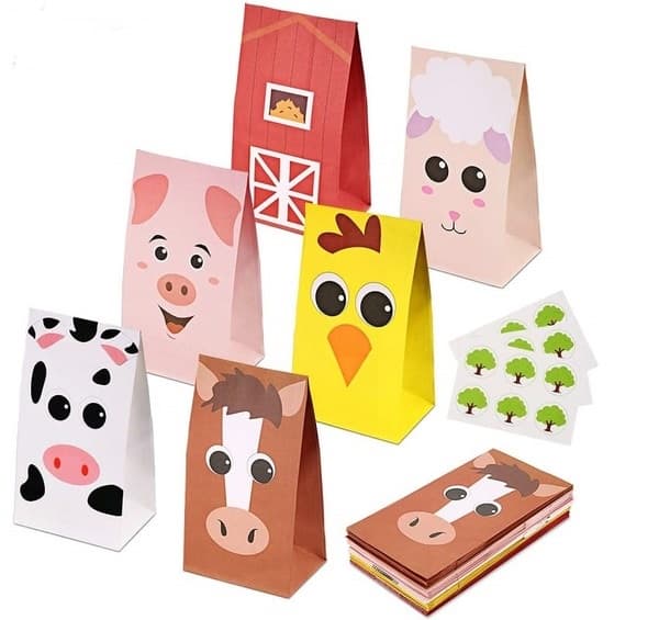 Đa dạng mẫu túi giấy hình động vật dễ thương