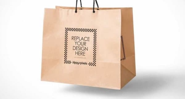 Kiểu túi giấy Couche thiết kế đơn giản