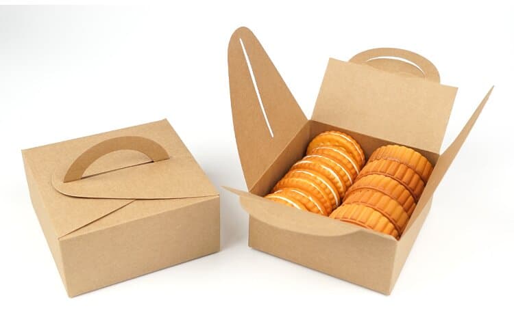 Hộp giấy nhỏ đựng bánh thường được làm từ giấy Kraft, an toàn cho sức khỏe hop-giay-dung-banh