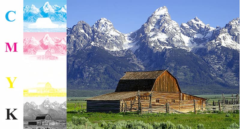 Hệ màu in ấn thường dùng nhiều hơn là CMYK cmyk
